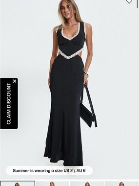 constantina jersey dress White Backless Bow Maxi Dress main image 1